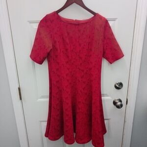 Elegant Vintage Red Dress